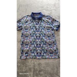 Charleston Threads Pineapple Fountain‎ Short Sleeve Polo Shirt Mens XL